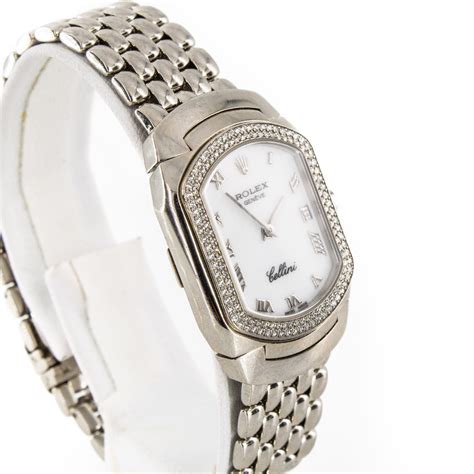 Rolex Cellini Cellissima White Gold Diamond Ladies Watch 6691 